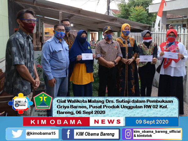 Walikota Malang Resmikan Griya Barnes (Pusat UMKM Kawasan RW 02)