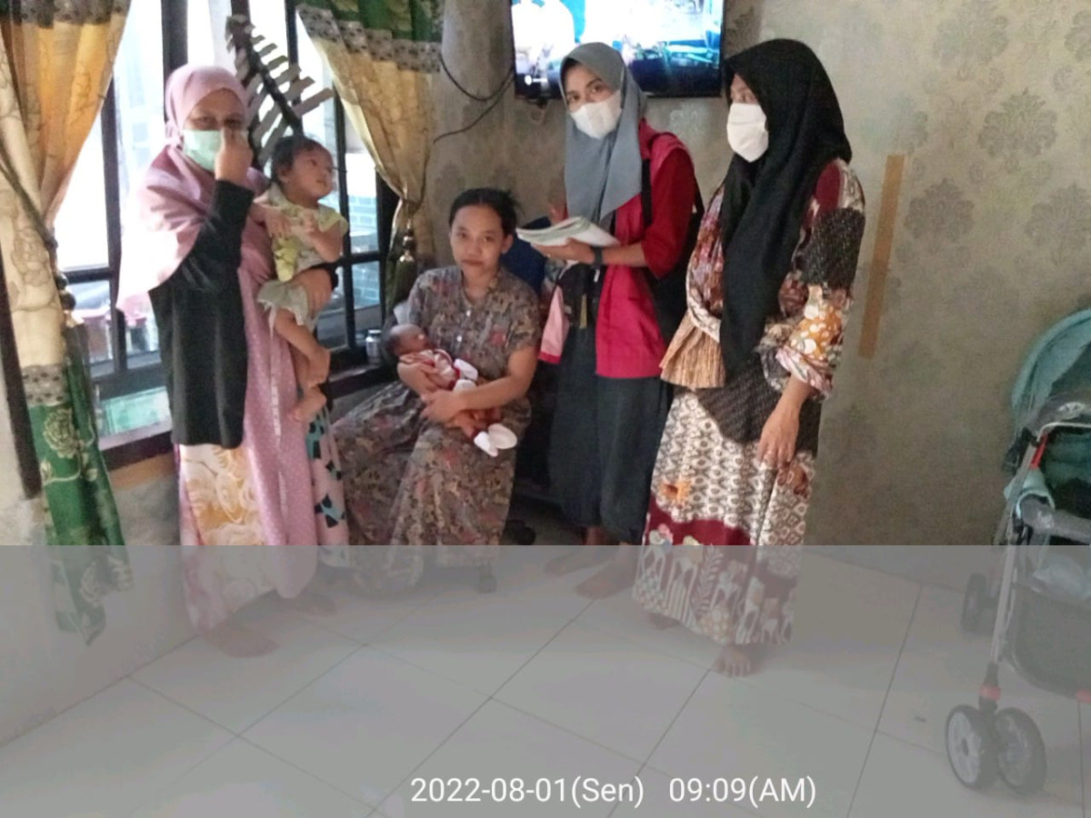 Kegiatan Pokja Kesehatan Reproduksi (Kespro) Kampung KB Kencana Jaya bersama pendamping Ibu Nifas dalam rangka pendampingan Ibu Nifas