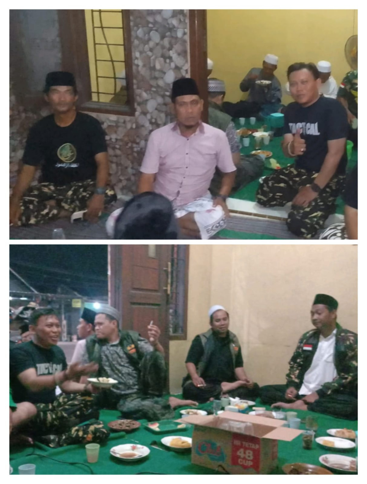 kegiatan istighosah dan silaturrahmi anggota banser