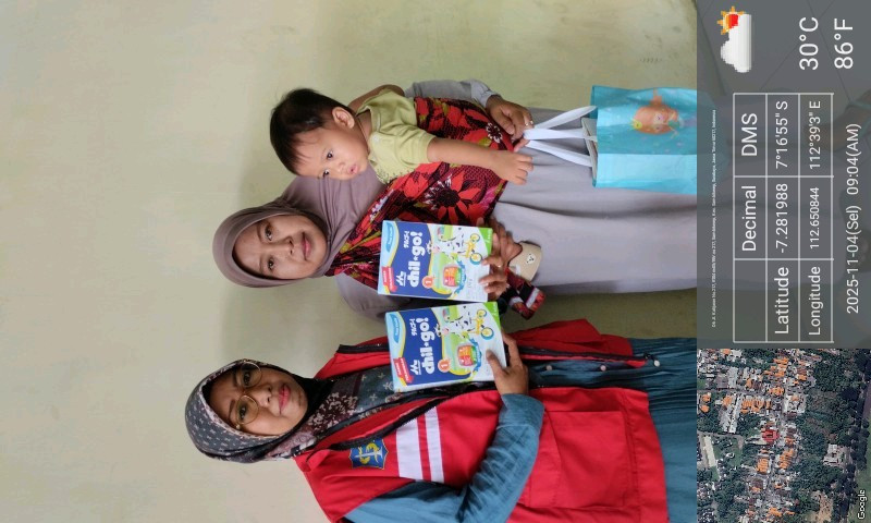 Pemberian susu balita yg kurangberat badan