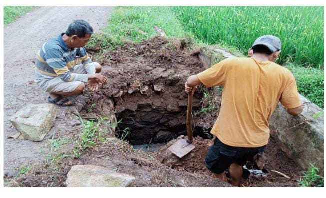 Pembagunan gorong-gorong desa cibeureum Kp. Cibilut/Cilegok