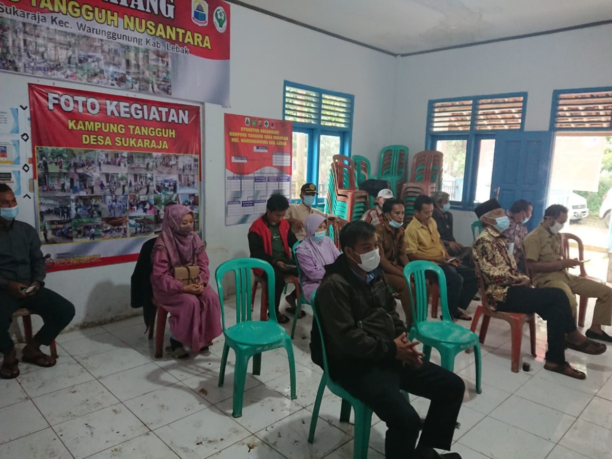 Pertemuan Pokja Kampung KB Desa Sukaraja Kecamatan Warunggunung