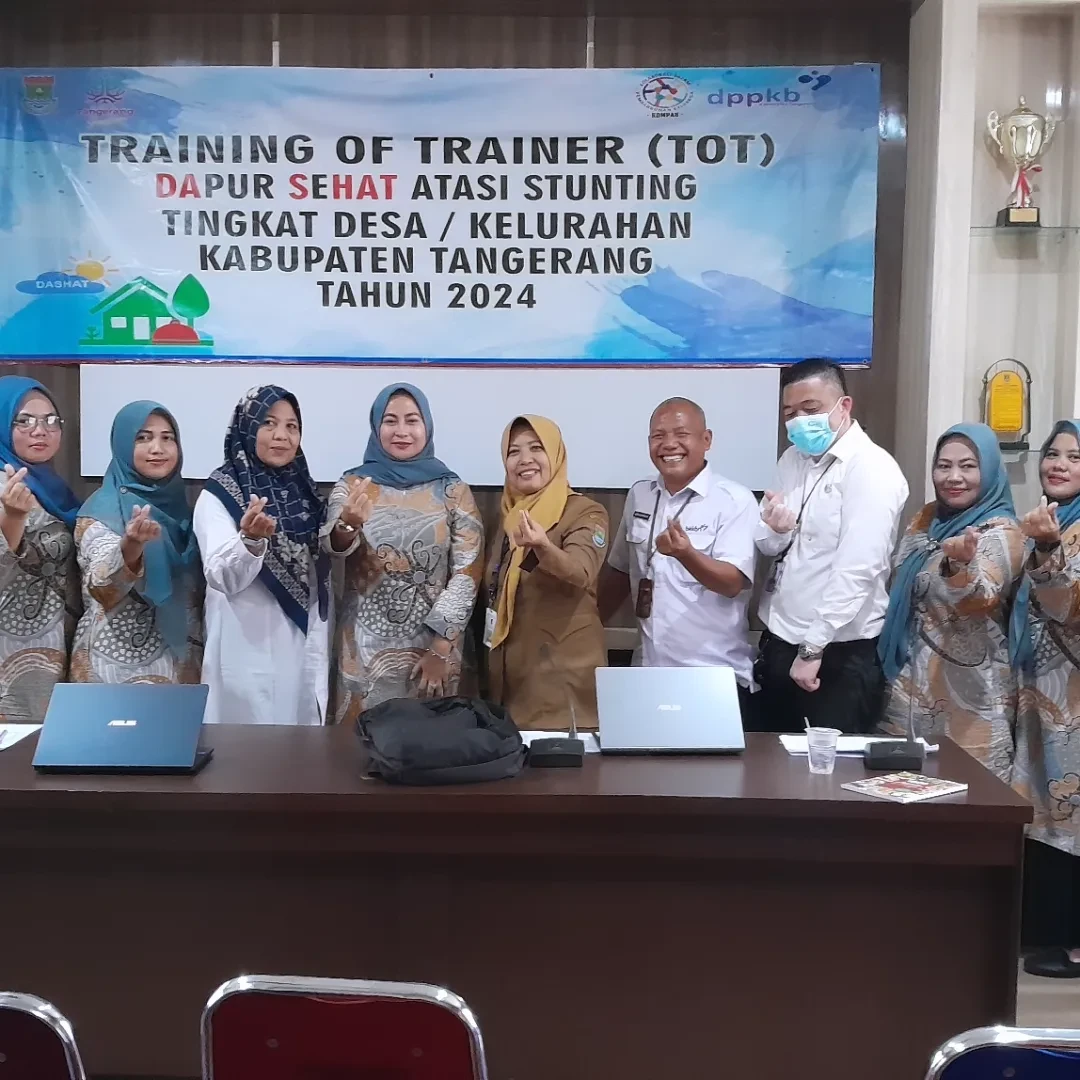 TRAINING OF TRAINER (TOT) dapur sehat atasi stunting tingkat Desa/kelurahan  kabupaten tangerang