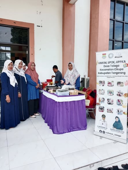 UMKM desa Talaga turut buka stand pada kegiatan pengajian rutin bulanan