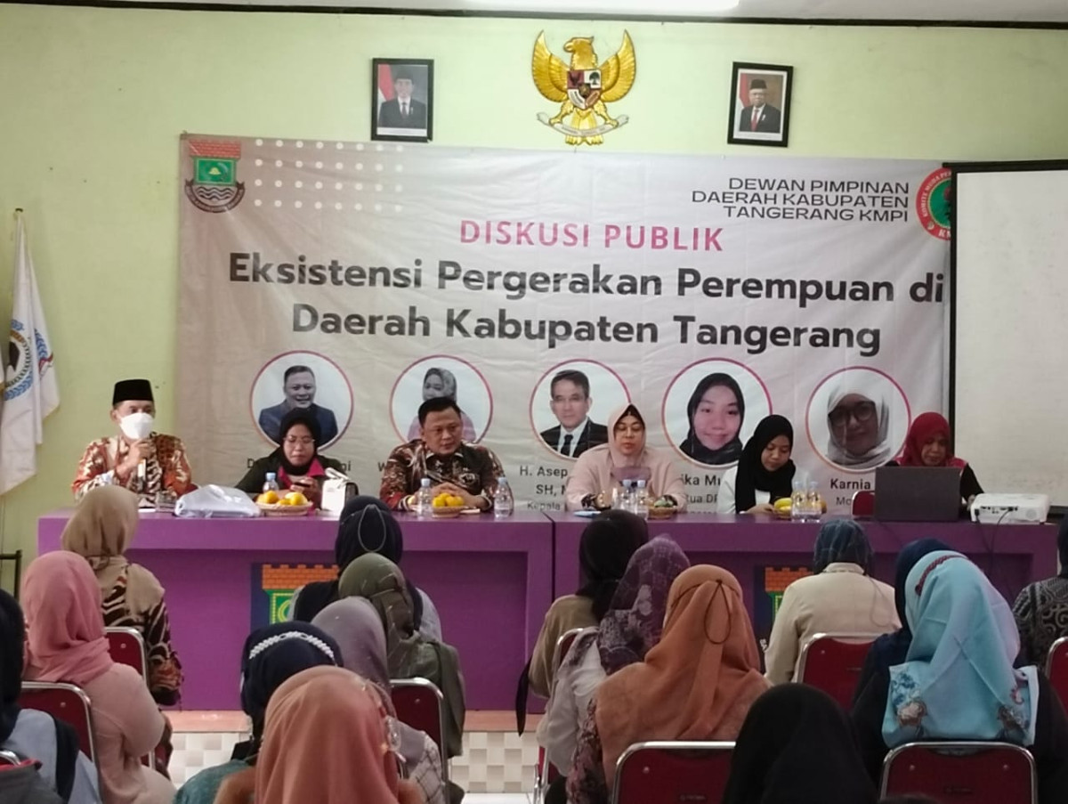 DISKUSI PUBLIK  (Eksistensi Pergerakan Perempuan di Daerah Kabupaten Tangerang)