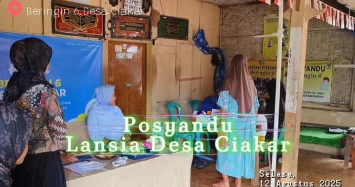 Gerebek posyandu Lansia Desa Ciakar