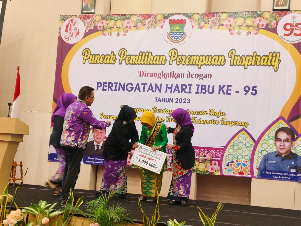 Puncak pemilihan perempuan Inspiratif kabupaten Tangerang 2023
