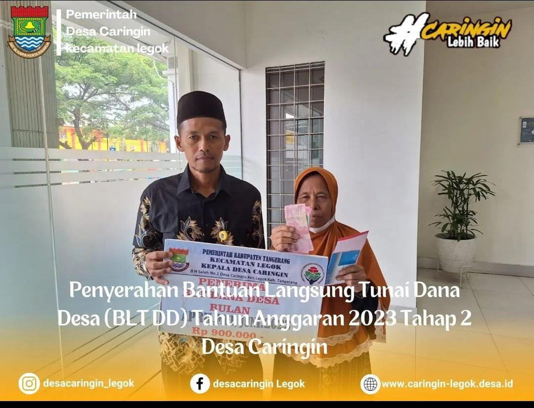 Penyaluran Bantuan Langsung Tunai (BLT) ADD  tahun 2023