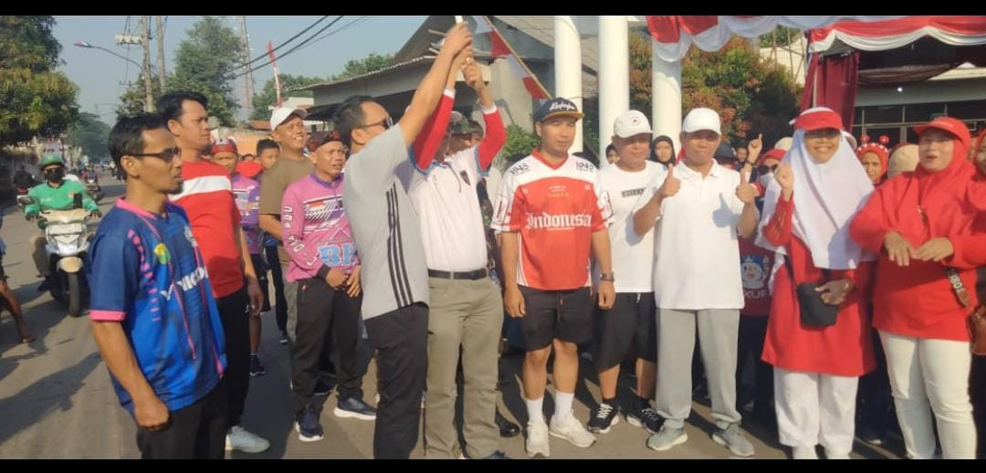 Jalan santai  menyambut HUT RI 80