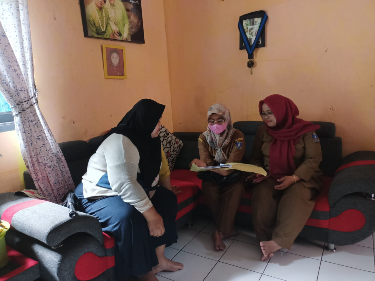 Koordinasi dashat dengan bidan desa tejamari