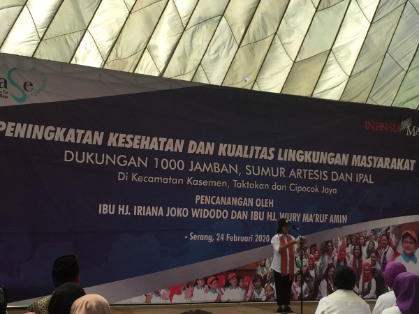 Ibu Iriana Jokowi dalam sambutannya