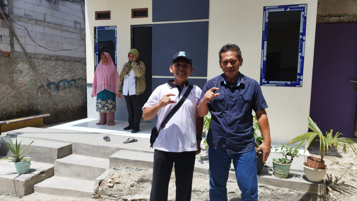 Peresmian dan penyerahan kunci, bagi para warga  penerima manfaat Bedah Rumah dikel. Pondok Benda