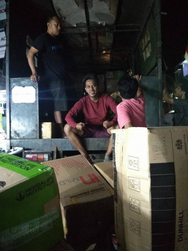 Pelepasan Keberangkatan GPL ke lombok membawa bantuan untuk korban bencana