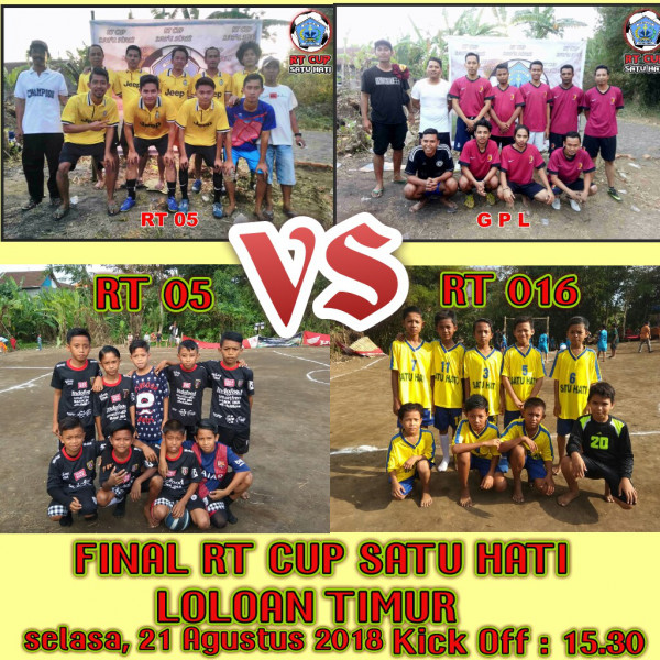 Final RT Cup 1 Hati loloan timur