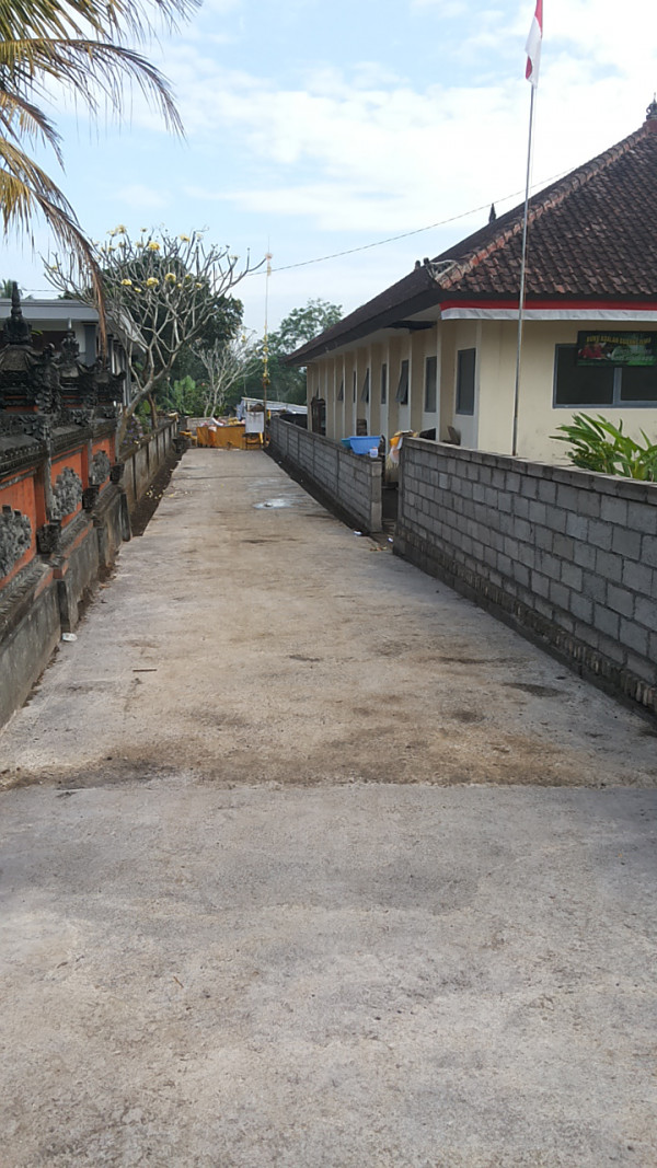 Jalan Desa yang sudah rampung dan diupacarai pada tanggal 29 Juli 2018
