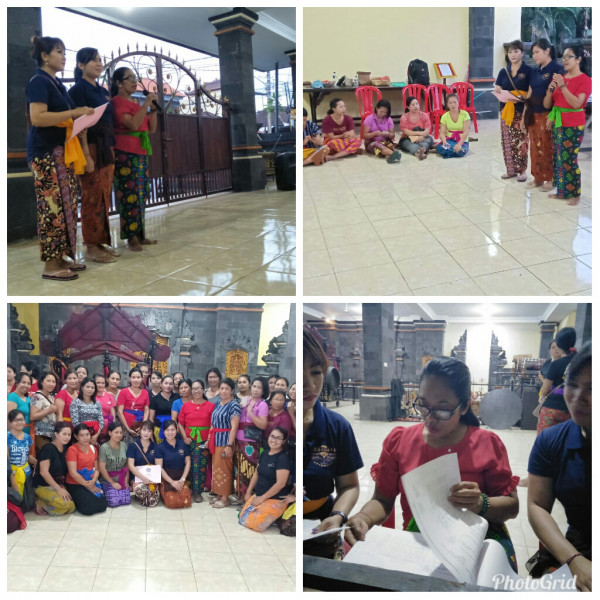 Kegiatan kelompok BKR Banjar Tegal Jaya