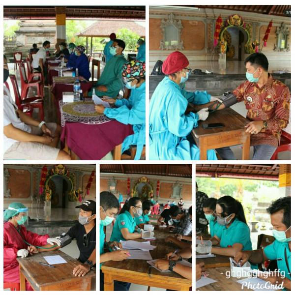 Pemeriksaan Kesehatan hari II bagi calon KPPS di masing-masing TPS di Desa Dalung