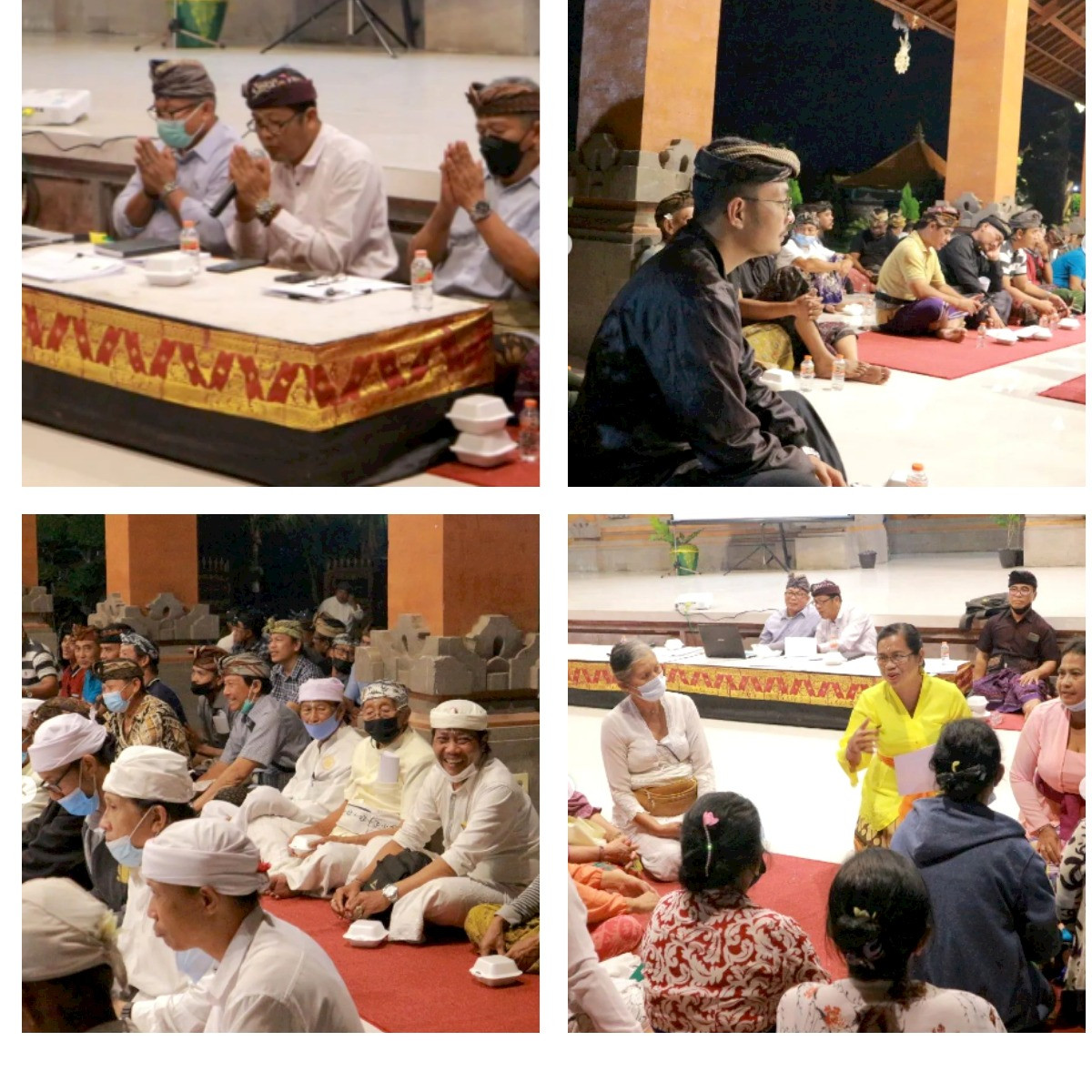 Rapat koordinasi untuk pertama kalinya bertempat di Wantilan Kertha Kencana Pura Desa lan Puseh Desa Adat Padang Luwih