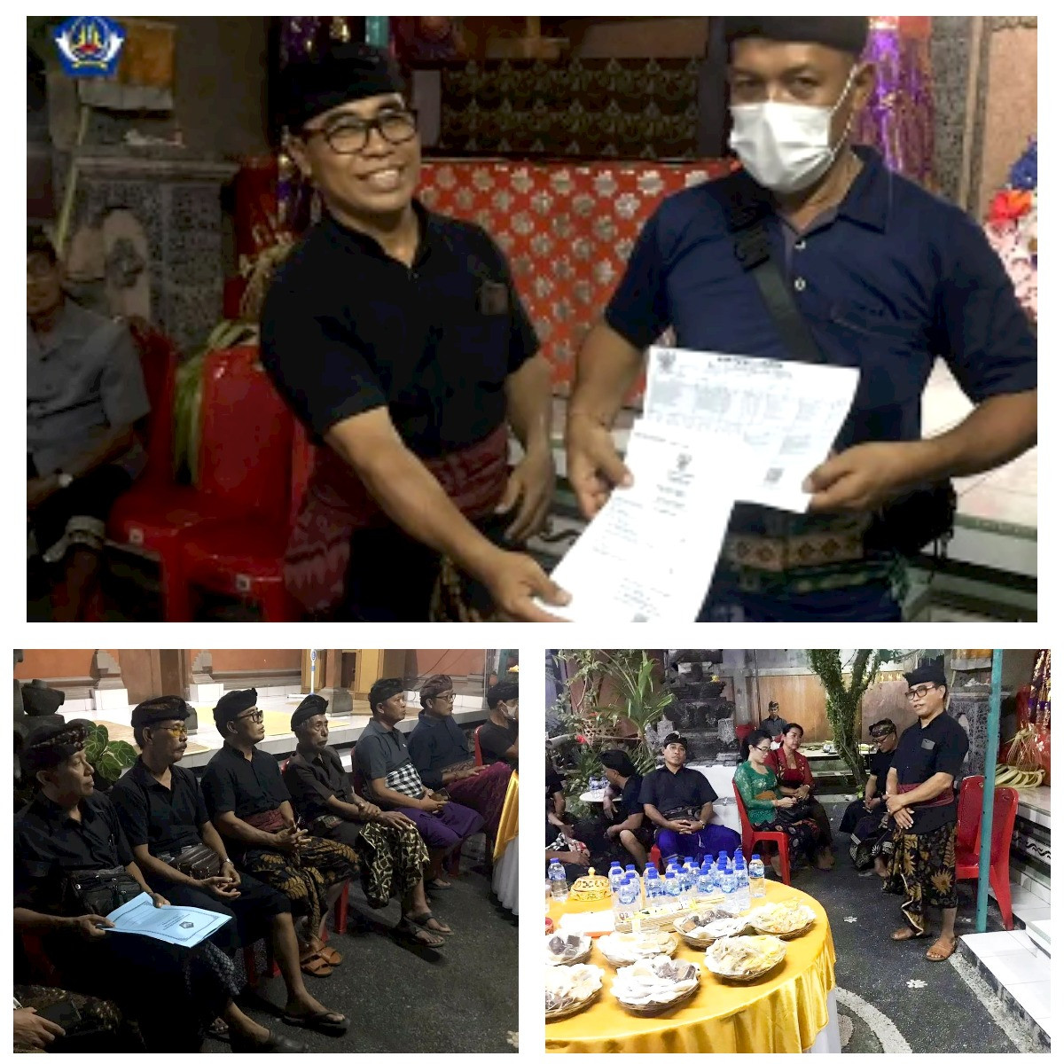 Kegiatan Penyerahan KK (Kartu Keluarga) Baru dan Akta Kematian di Banjar Celuk.Dalung