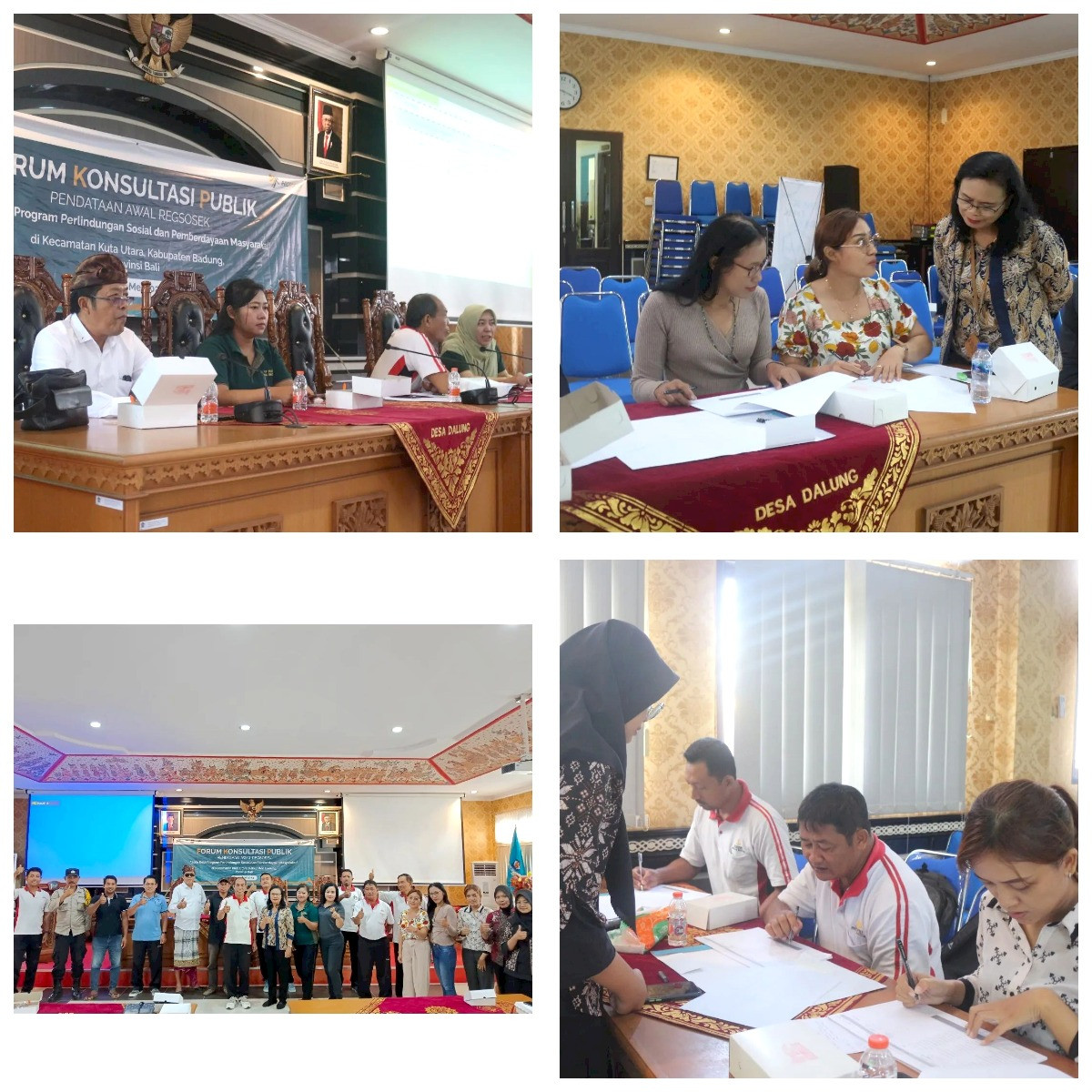 Forum Konsultasi Publik Pendataan Awal Regsosek (Registrasi Sosial Ekonomi) oleh BPS (Badan Pusat Statistik) Kabupaten Badung