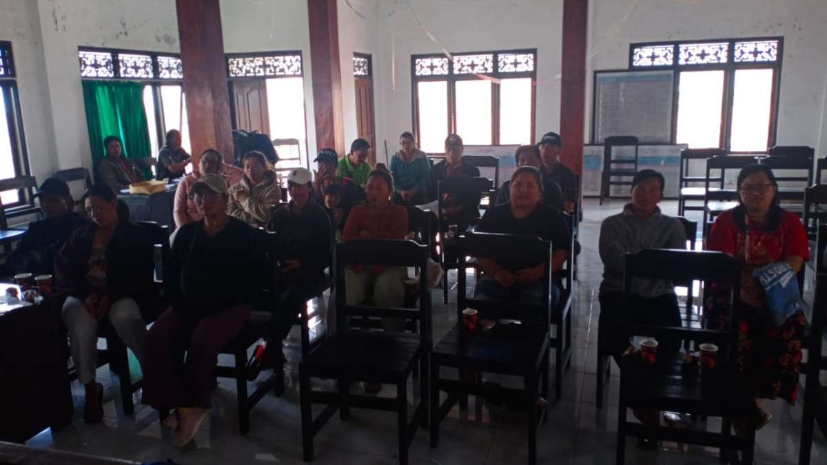 rapat koordinasi kegiatan posyandu dan penyerahan alat ukur dan cara memelihara penggunaan alat ukur bantuan dinas Kesehatan Kabupaten Bangli