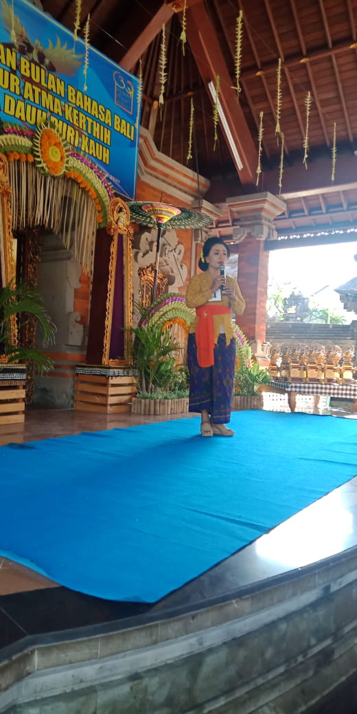 Peringatan Bulan Bahasa Bali di Desa Dauh Puri Kauh
