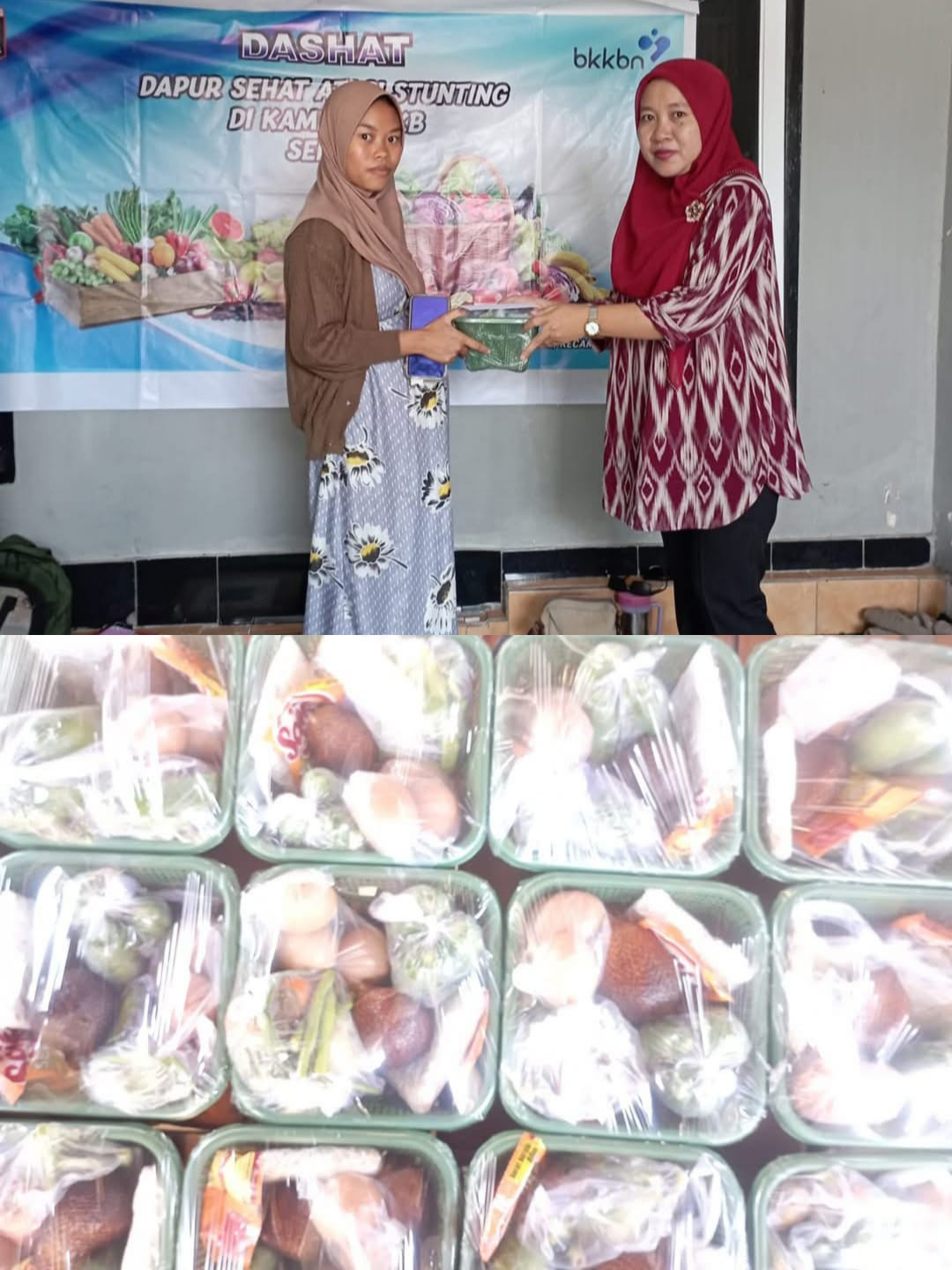 PERTEMUAN DAPUR SEHAT ATASI  STUNTING (DASHAT ) DI SEKRETARIAT KAMPUNG KB SEHATI DESA RUMBUK TIMUR KECAMATAN SAKRA