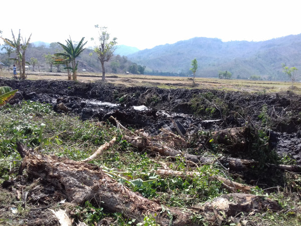 Proses pengerukan sungai