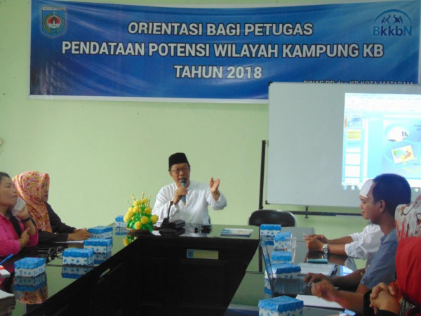 Acara orientasi bagi petugas pendata potensi wilayah kampung kb nurul yakin