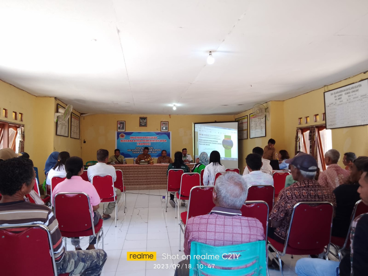 Musyawarah Desa rencana kerja pemerintah desa