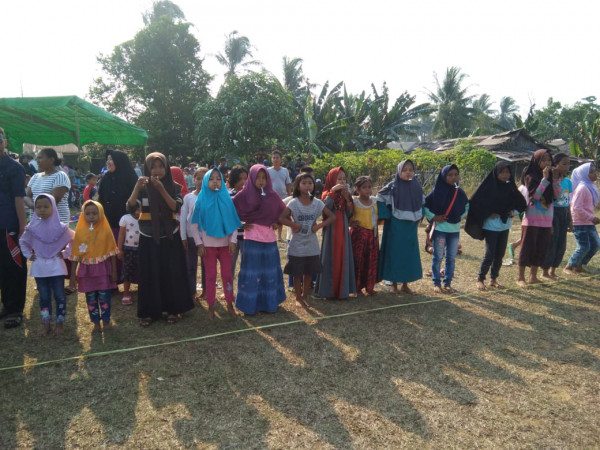 Lomba kelereng dalam sendong desa kepayang dalam memperingati hari kemerdekan indonesia