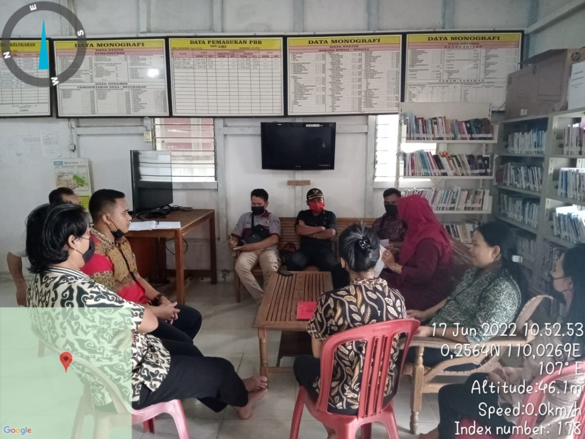 Kunjungan dari Dinas DPMPD Provinsi Kalimantan Barat dalam rangka kegiatan Lomba Desa