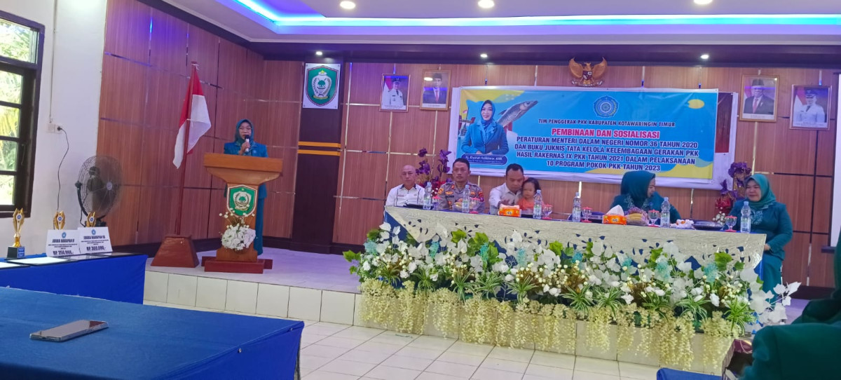 PEMBINAAN DAN SOSIALISASI TIM PENGGERAK PKK KABUPATEN KOTAWARINGIN TIMUR