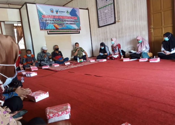 Sosialisasi dan Pembentukan Germas Kecamatan Murung UPT Puskesmas Puruk Cahu Seberang