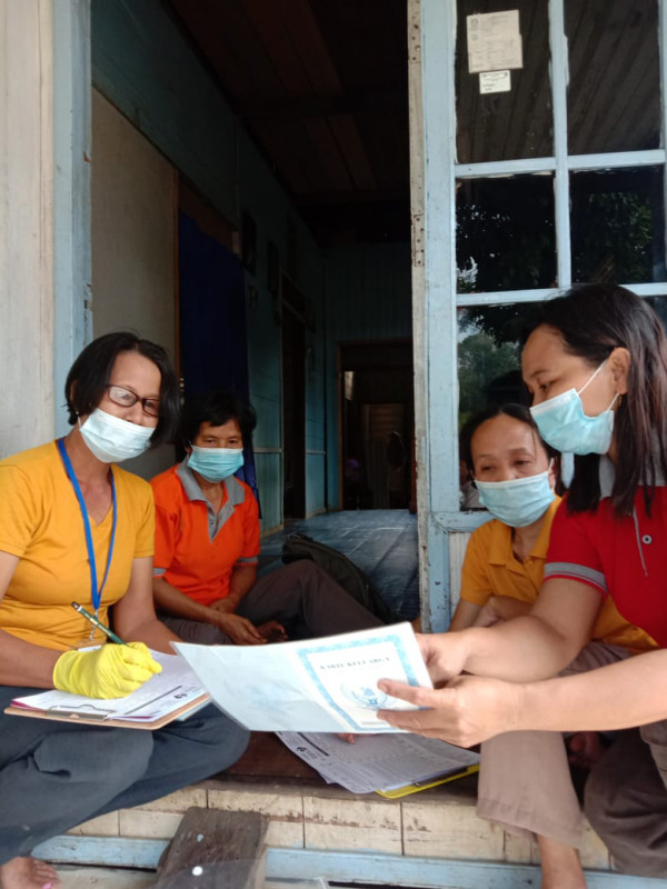 Kunjungan kader pendataan 