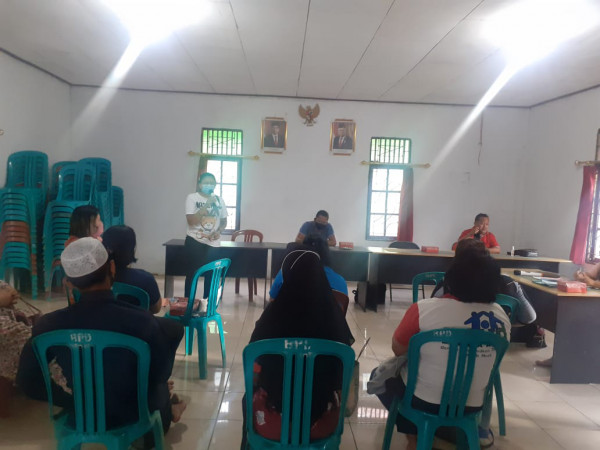 Penyuluhan yang di sampaikan kepada guru guru PAUD dalam proses mengajar di tengah pendemi covid 19