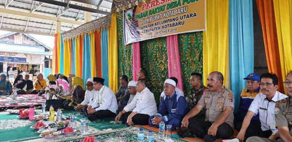 Peresmian Pasar rakyat di Kampung KB desa Pudi Kecamatan Kel Utara 