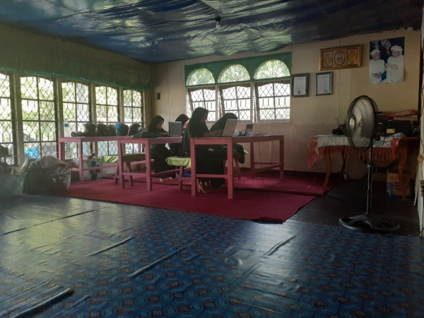 Kegiatan Kursus Komputer di Lembaga Axams Desa Damsari Rt.006