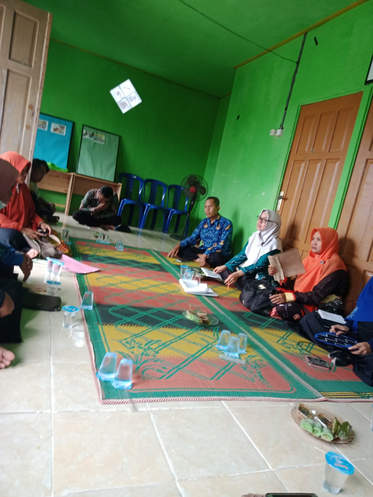 Pertemuan Tribina Pada Kampung KB di Desa samuda Kecamatan Belawang bertempat di Sekertariat Kampung KB