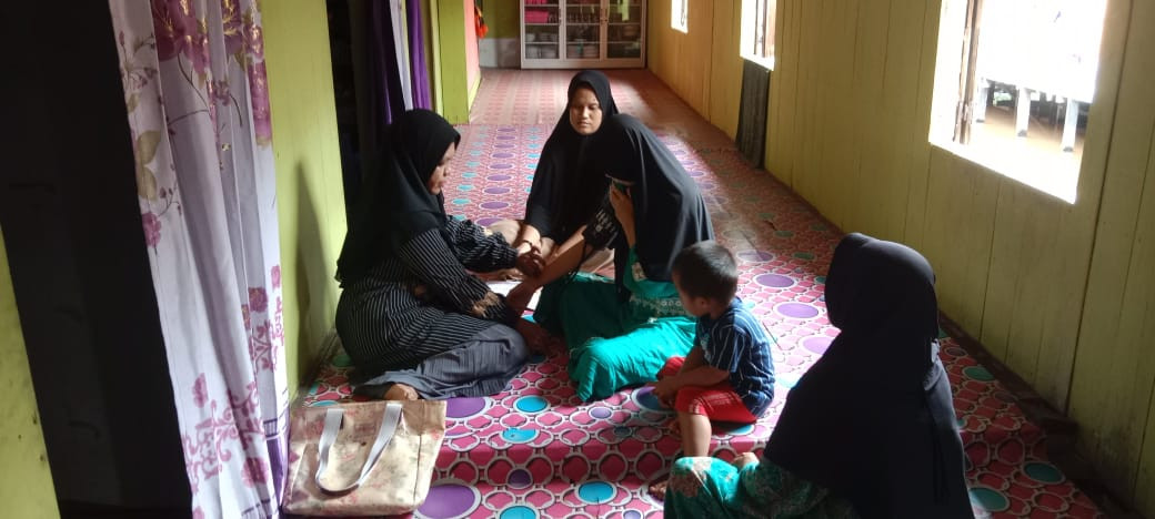 kegiatan kunjungan ibu hamil oleh kader TPK desa jambu