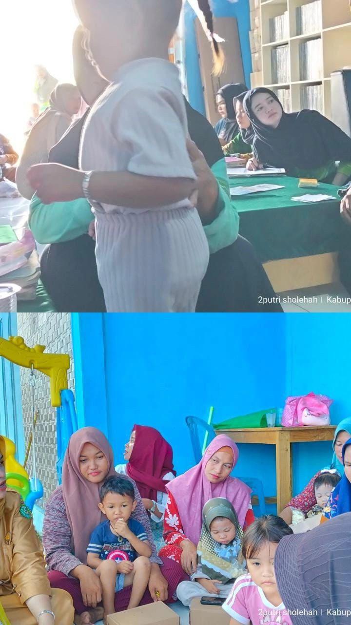 Pelaksanaan Posyandu dan BKB Desa Sukaramai (Agustus)
