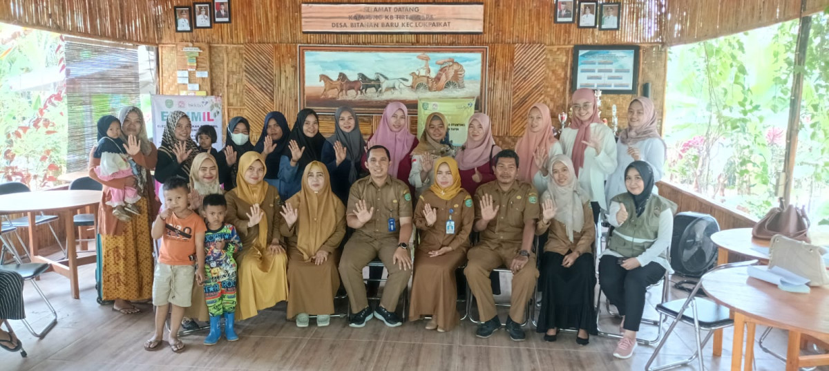Pelaksanaan kegiatan Inovasi "Belimbing Bekupas" belajar dan bimbingan bersama keluarga untuk pencegahan anak stunting di Kampung KB
