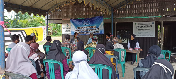 Kegiatan Pertemuan Forum Musyawarah Kampung KB Desa Hambuku Hulu