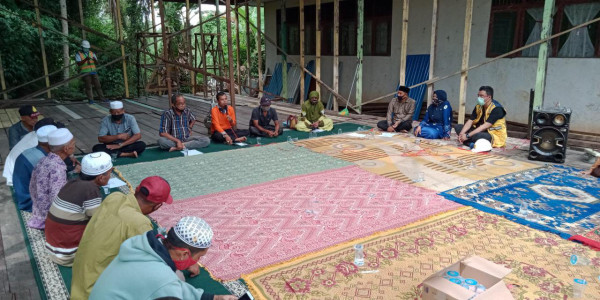 Rapat Pembentukan Kepengurusan Panitia Pembangunan Mushalla MIN 2 Desa Simpang Empat