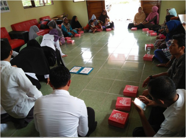 Rapat pertemuan Ketahanan Keluarga Berbasis Tribina di Kampung KB
