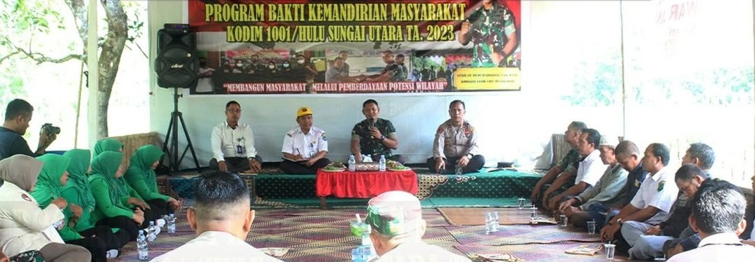 Program Bakti Kemandirian Masyarakat Di Wilayah Kodim 1001 Hulu Sungai