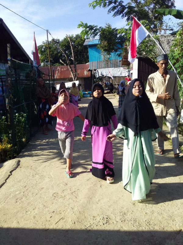 Kegiatan lomba 17 Agustus di desa Tuhuran