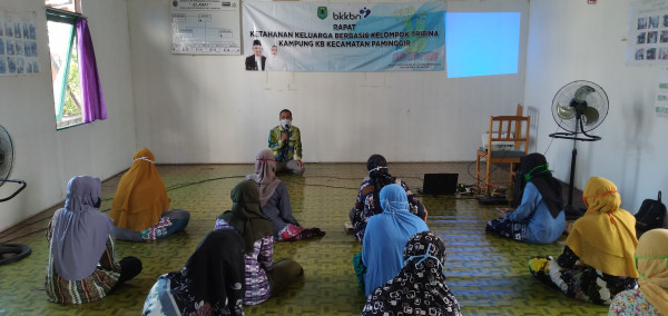 Rapat Ketahanan Keluarga Berbasis Kelompok Tribina Kampung KB Kecamatan Paminggir