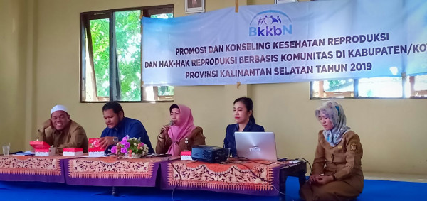 Kegiatan Promosi dan Konseling Kesehatan Reproduksi dan Hak-Hak Reproduksi berbasis Komunitas di Kab/Kota Povinsi Kalimantan Selatan Tahun 2019