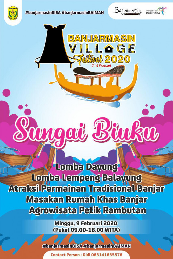 Desain Baliho kegiatan Banjarmasin Village Festival 2020